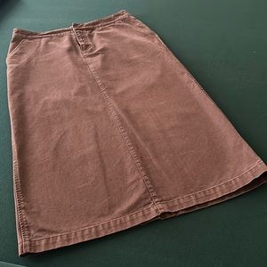 Eddie Bauer denim jean skirt